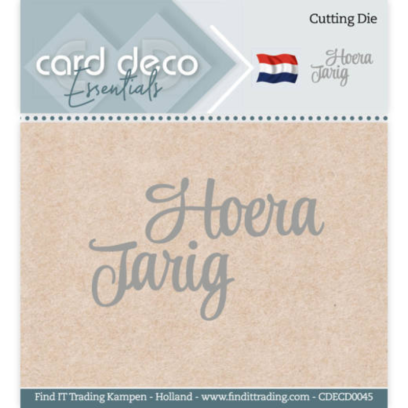 Card Deco Essentials - Cutting Dies - Hoera Jarig